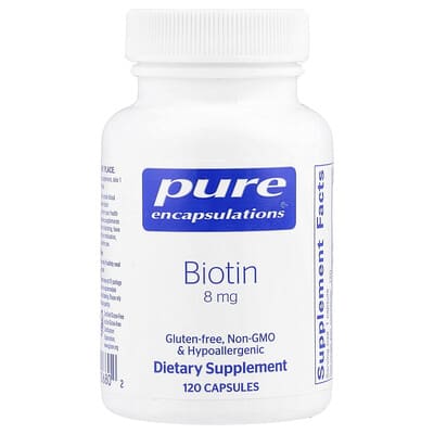 Biotin, 8 mg, 120 Capsules