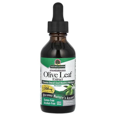 Olive Leaf Extract, Standardized, Alcohol-Free, 2 fl oz (60 ml)