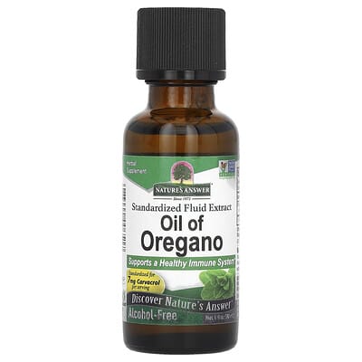 Масло орегано Nature's Answer Alcohol-Free, 1 fl oz (30 ml)