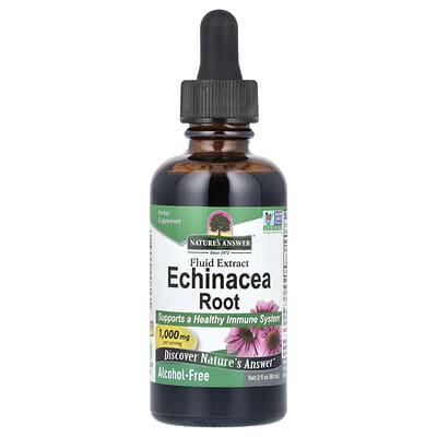 Echinacea Root, Fluid Extract, Alcohol-Free, 1,000 mg, 2 fl oz (60 ml)