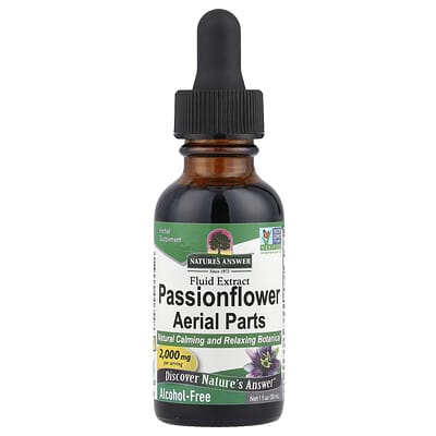 Passionflower Aerial Parts, Fluid Extract, Alcohol-Free, 2,000 mg, 1 fl oz (30 ml)