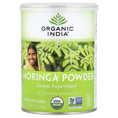 Moringa Powder Green Superfood, 8 oz (226 g)