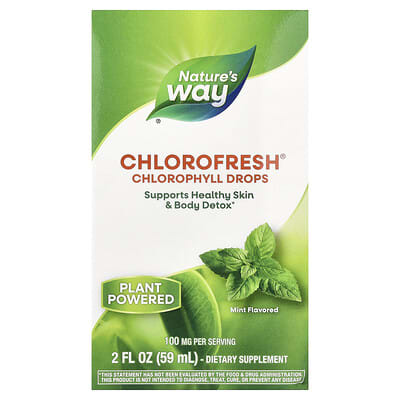 Chlorofresh®, капли хлорофилла, мята, 2 fl oz (59 ml)