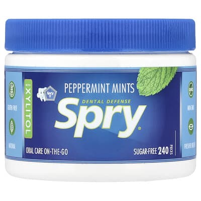 Spry®, Peppermint Mints, 240 Pieces, (144 g)