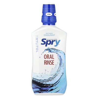 Xlear Spry ополаскиватель для полости рта, натуральная мятная свежесть, 16 fl oz (473 ml)