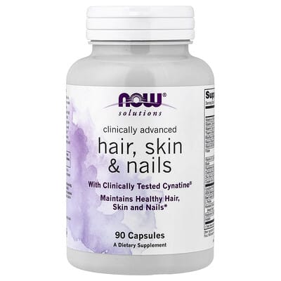 Solutions, Clinically Advanced Hair, Skin & Nails, 90 Capsules витамины