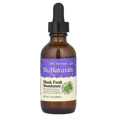 NuNaturals подсластитель из плодов монашьего фрукта, 2 oz (59 ml)
