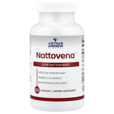 Nattovena®, Pure Nattokinase, 4,000 FU, 180 Capsules