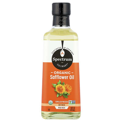 Organic Safflower Oil, Refined, 16 fl oz (473 ml)