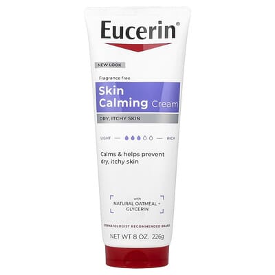 Skin Calming Cream, Dry, Itchy Skin, Fragrance Free, 8 oz (226 g)