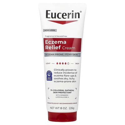 Eczema Relief Cream, Fragrance Free, 8 oz (226 g)