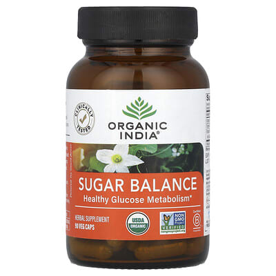 Sugar Balance, здоровый метаболизм глюкозы, 90 веганских капсул