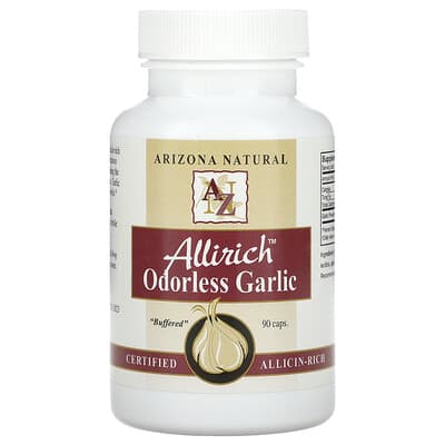 Allirich™, без запаха чеснока, 90 капсул (170 mg на капсулу)