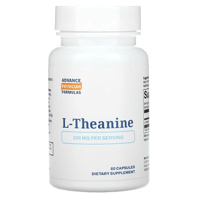 L-Theanine, 200 mg, 60 Vegetable Capsules