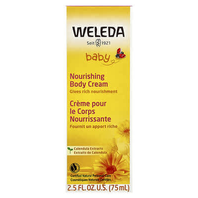 Baby, Nourishing Body Cream, Calendula Extracts, 2.5 fl oz (75 ml)