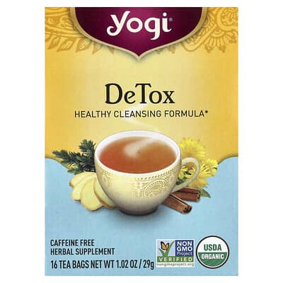 DeTox, Caffeine Free, 16 Tea Bags, 1.02 oz (29 g)