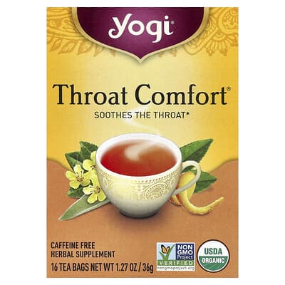 Throat Comfort®, Caffeine Free, 16 Tea Bags, 1.27 oz (36 g)