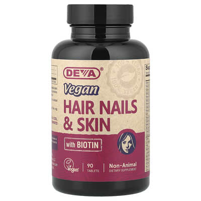 Vegan Hair Nails & Skin with Biotin, 90 Tablets
