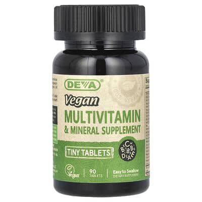 Vegan Multivitamin & Mineral Supplement, 90 Tiny Tablets