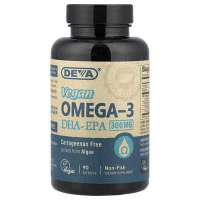 Vegan Omega-3, DHA-EPA, 90 Softgels