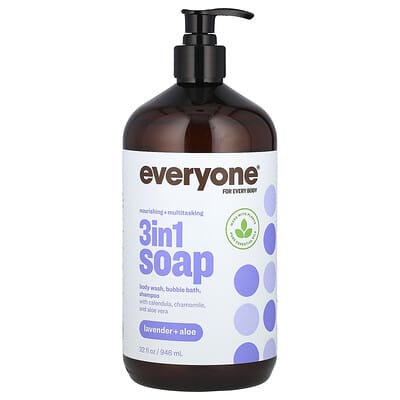 Мыло 3 в 1, Lavender + Aloe, 32 fl oz (946 ml)