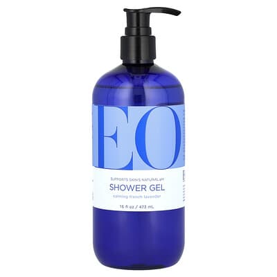 Shower Gel, Calming French Lavender, 16 fl oz (473 ml)
