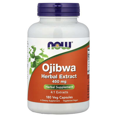 Травяной экстракт Ojibwa, 450 mg, 180 веганских капсул