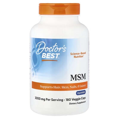 MSM, 180 Veggie Caps (1,000 mg per Capsules)