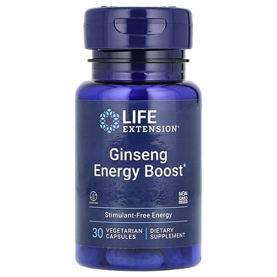 Ginseng Energy Boost, 30 Vegetarian Capsules (200 mg per Capsule)