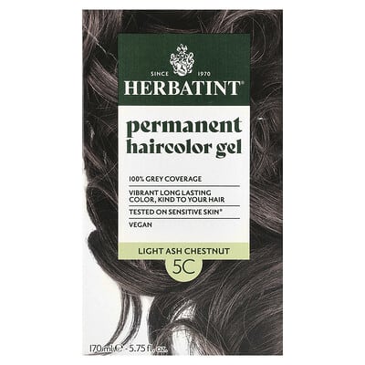 Permanent Haircolor Gel, 5C Light Ash Chestnut, 5.75 fl oz (170 ml)