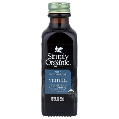 Натуральная ваниль Мадагаскара, не спиртовой ароматизатор, 2 fl oz (59 ml)