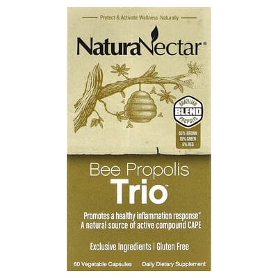 Bee Propolis Trio™, 60 растительных капсул