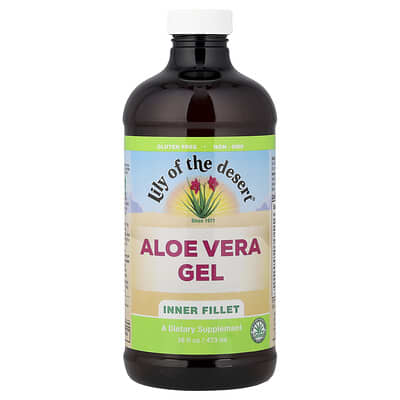Aloe Vera Gel, Inner Fillet, 16 fl oz (473 ml)