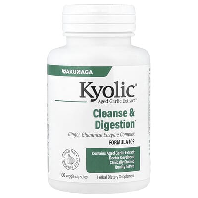 Aged Garlic Extract™, Cleanse & Digestion, Formula 102, 100 Veggie Capsules