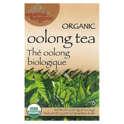Imperial Organic чай улун, 18 чайных пакетиков, 1.14 oz (32.4 g)