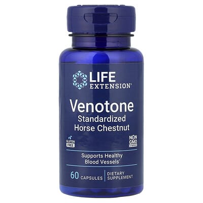 Venotone, Standardized Horse Chestnut, 60 Capsules (250 mg per Capsule)