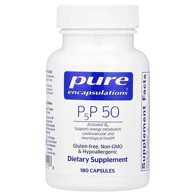 Капсулы P5P Pure Encapsulations, 180 шт. (50 mg per Capsule)