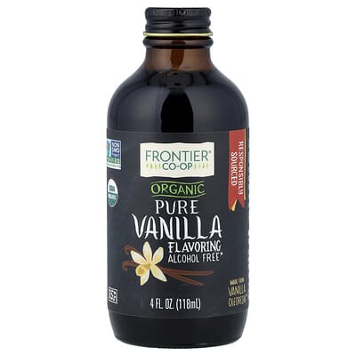 Органический натуральный ароматизатор ваниль, 4 fl oz (118 ml)