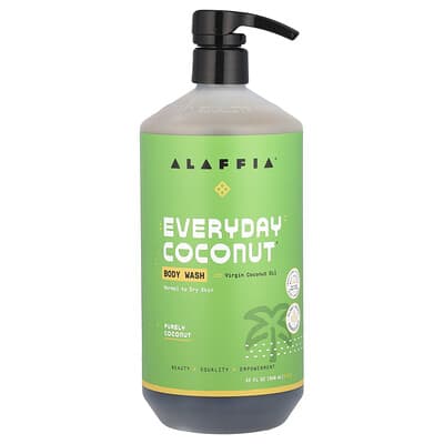 Гель для душа Everyday Coconut®, для нормальной и сухой кожи, Purely Coconut, 32 fl oz (946 ml)
