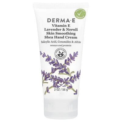 Skin Smoothing Shea Hand Cream, Vitamin E, Lavender & Neroli, 2 oz (56 g)