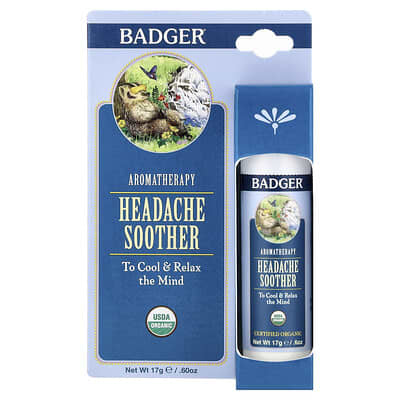 Aromatherapy, Headache Soother, Peppermint & Lavender, 0.60 oz (17 g)