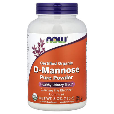Certified Organic D-Mannose Pure Powder, 6 oz (170 g)