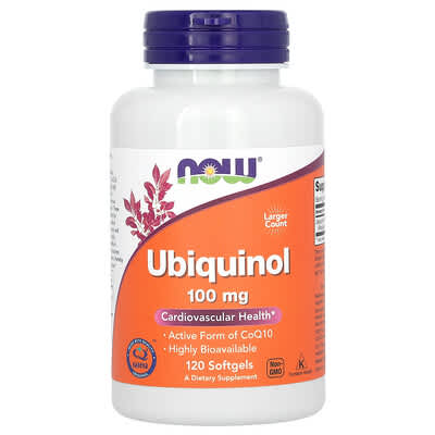 Ubiquinol, 100 mg, 120 мягких капсул