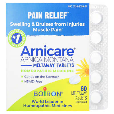 Таблетки Boiron Arnicare Arnica Montana Meltaway, без вкуса, 60 шт