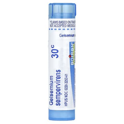 Boiron Gelsemium Sempervirens, 30C, средство от стресса, прибл. 80 гранул