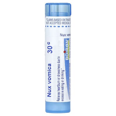 Nux Vomica, 30C, Heartburn Relief, Approx 80 Pellets
