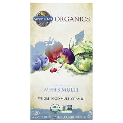 Organics, Men's Multi, 120 Vegan Tablets