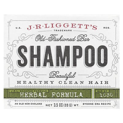 Old Fashioned Shampoo Bar, Herbal Formula, 3.5 oz (99 g)
