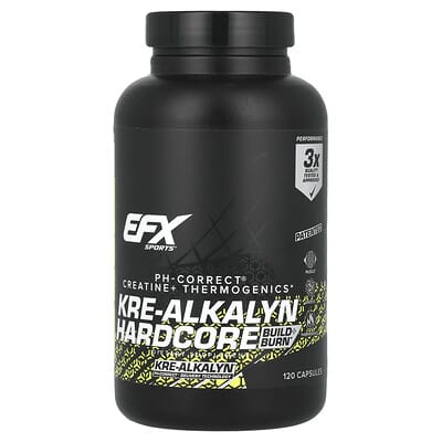 EFX Sports Kre-Alkalyn Hardcore, 120 капсул