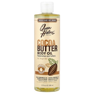 Body Oil, Cocoa Butter, Dry, Rough Skin, 13 fl oz (390 ml)